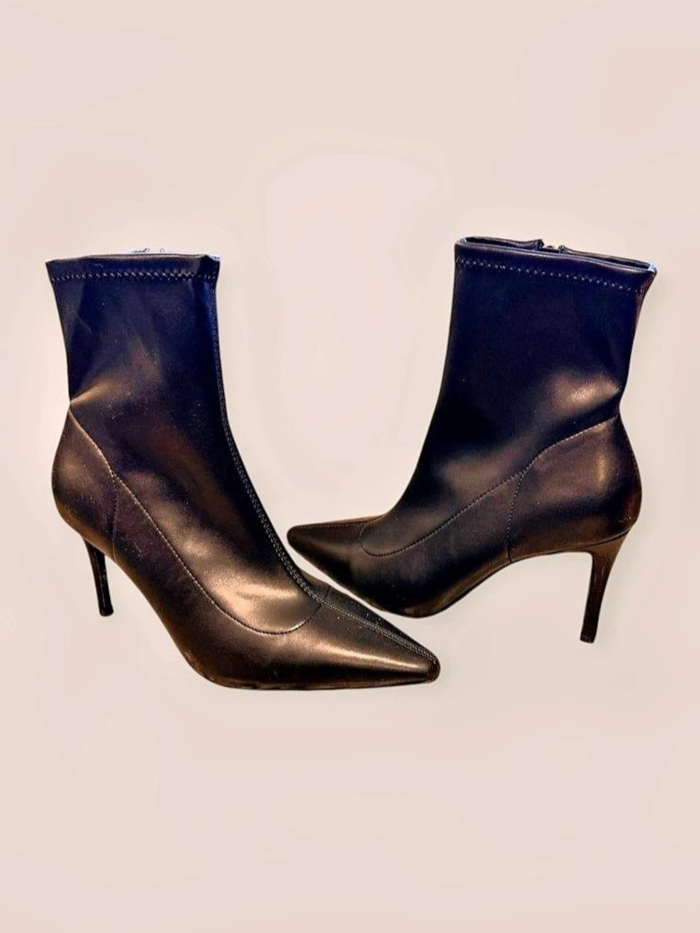 SONOMA Black Pointed-Toe Heeled Boots